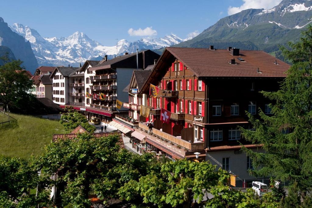 Swiss Lodge Hotel Bernerhof Wengen Exterior foto